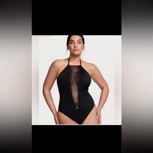 VS Archives Swim Strappy High-Neck One-Piece Swimsuit • size XL